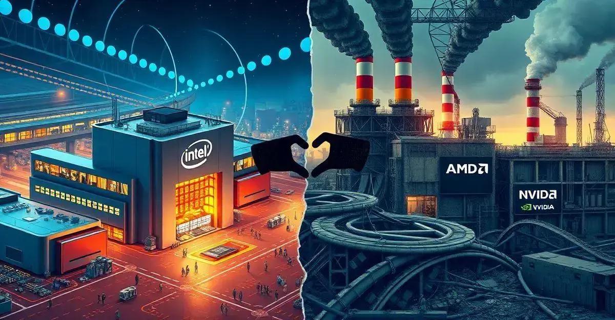 a queda da intel de gigante dos chips a alvo de aquisicoes