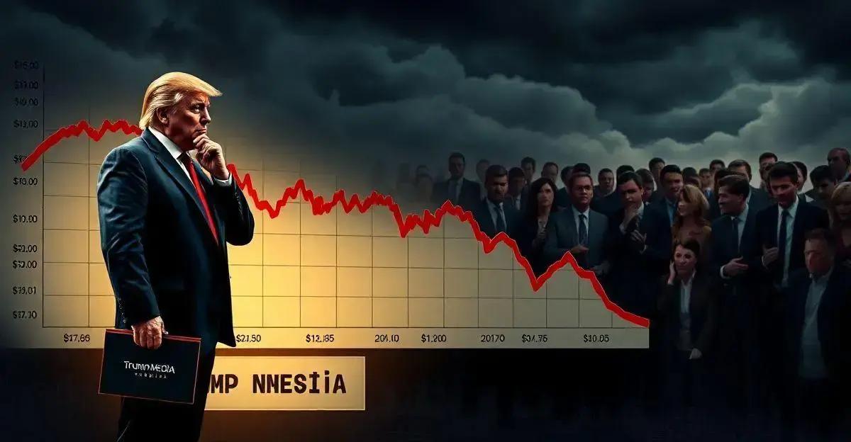 Você está visualizando atualmente Ações Trump Media: Queda Recorde Enquanto Donald Trump Mantém Participações