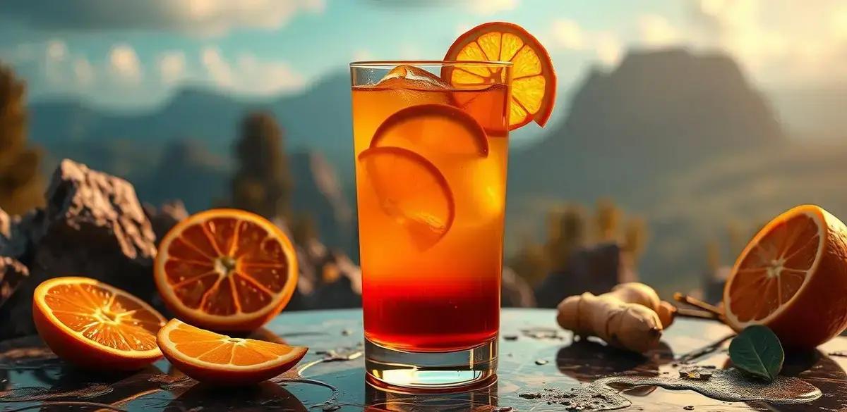 No momento, você está visualizando Conhaque com Suco de Laranja e Gengibre: Uma Bebida Irresistível