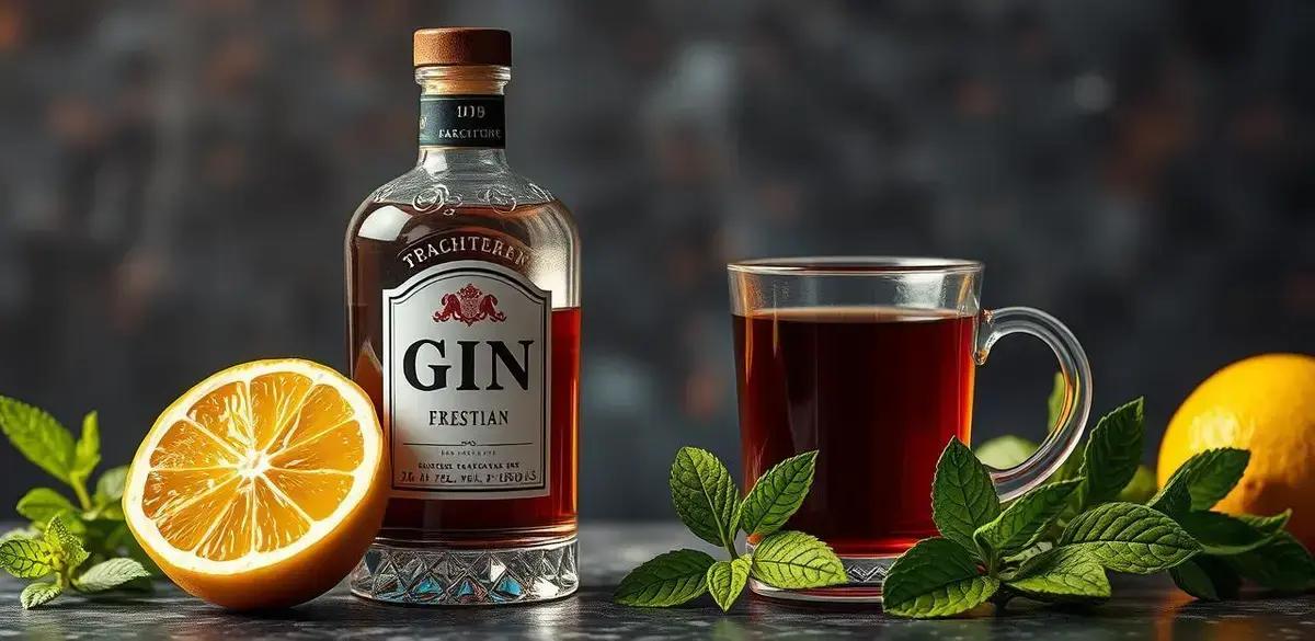 Ingredientes do Gin com Chá Preto e Limão Siciliano