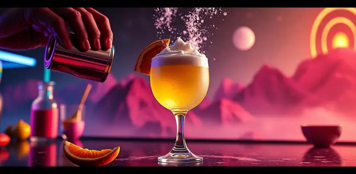 Método de Preparo do Pisco Sour com Espuma de Maracujá