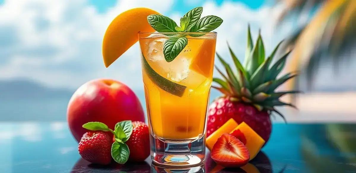 No momento, você está visualizando Cachaça Tropical com Manga e Manjericão: Refresque-se com Este Delicioso Drink