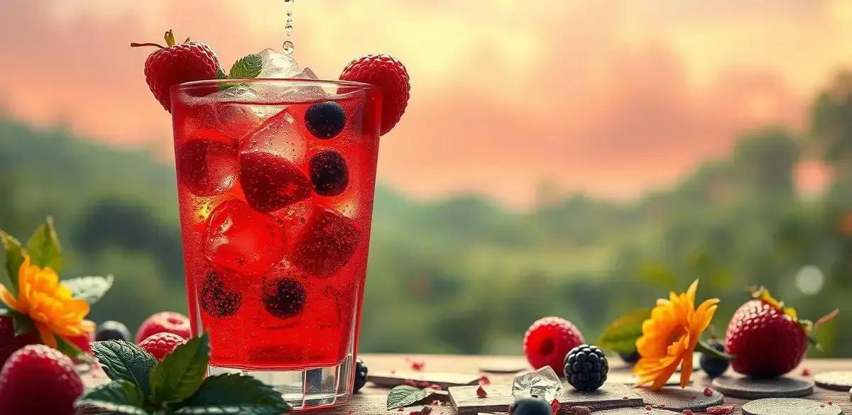 No momento, você está visualizando Refrigerante de Frutas Vermelhas com Soda: Refresque-se com esta Delícia