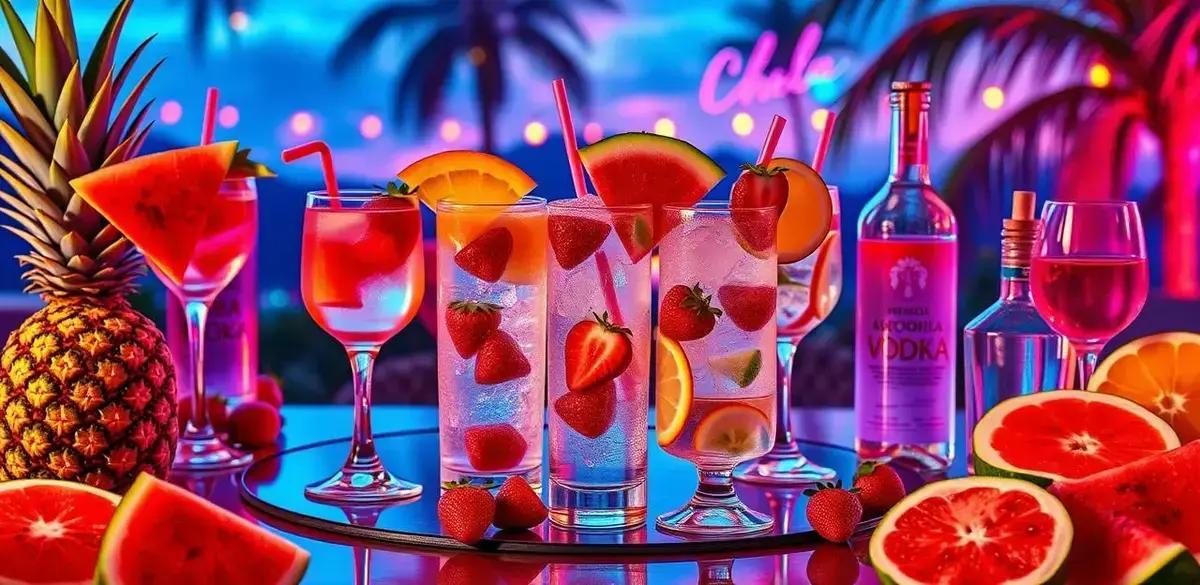 Receitas variações de Vodka com diferentes frutas