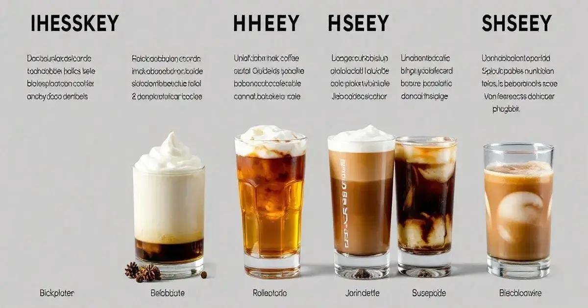 Variações do Whisky com Café e Espuma de Creme