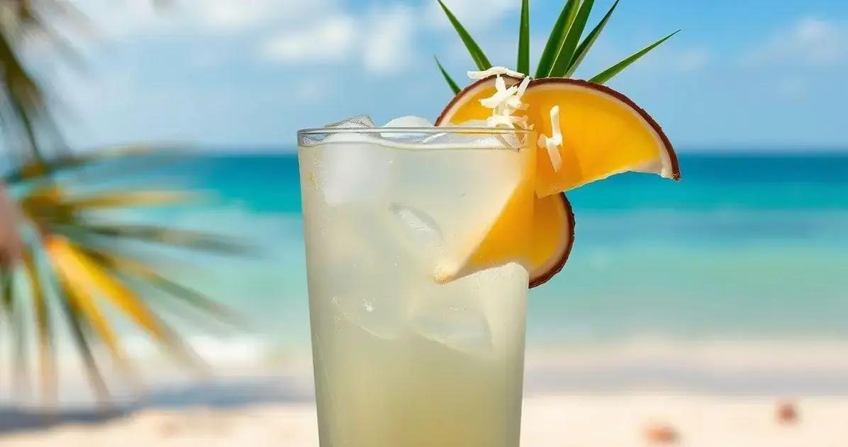 agua de coco com licor de coco e gengibre a bebida refrescante que voce precisa conhecer