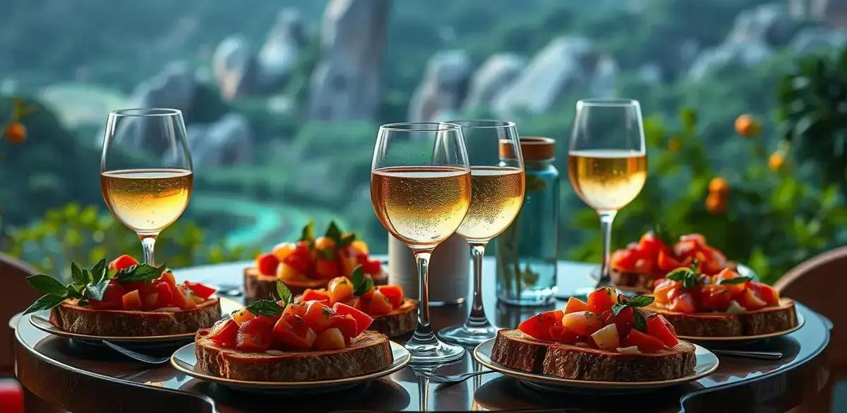 Harmonização de Bebidas com Bruschetta