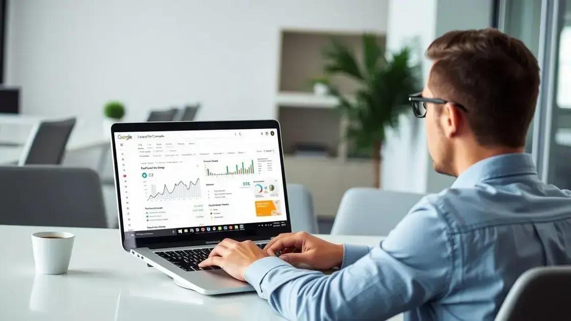 analisando relatórios do google search console