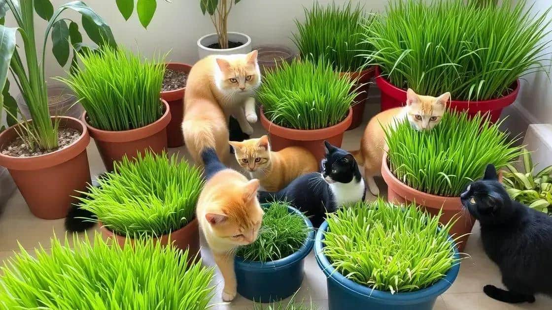 Tipos de grama ideais para felinos