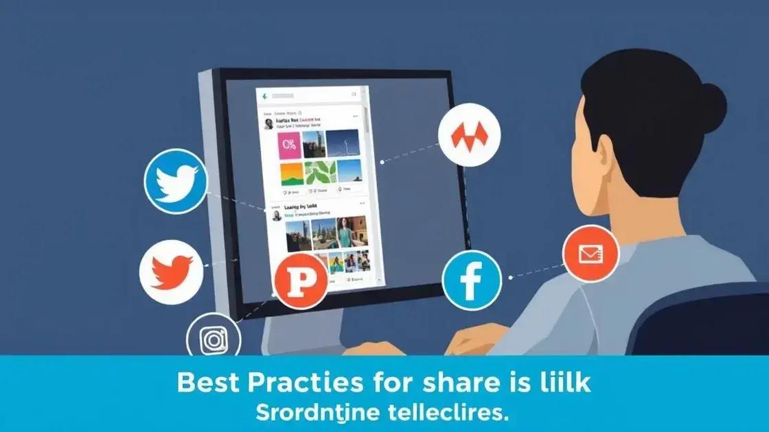 melhores práticas para compartilhar links nas redes sociais