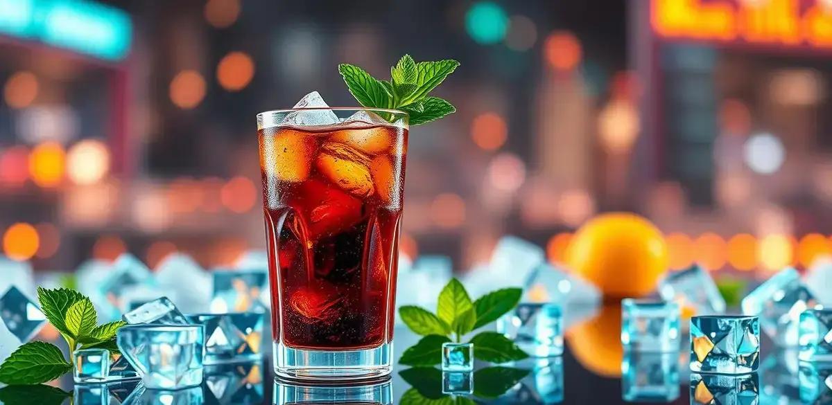 Leia mais sobre o artigo Conhaque com Refrigerante de Cola e Hortelã: Uma Bebida Refrescante e Irresistível
