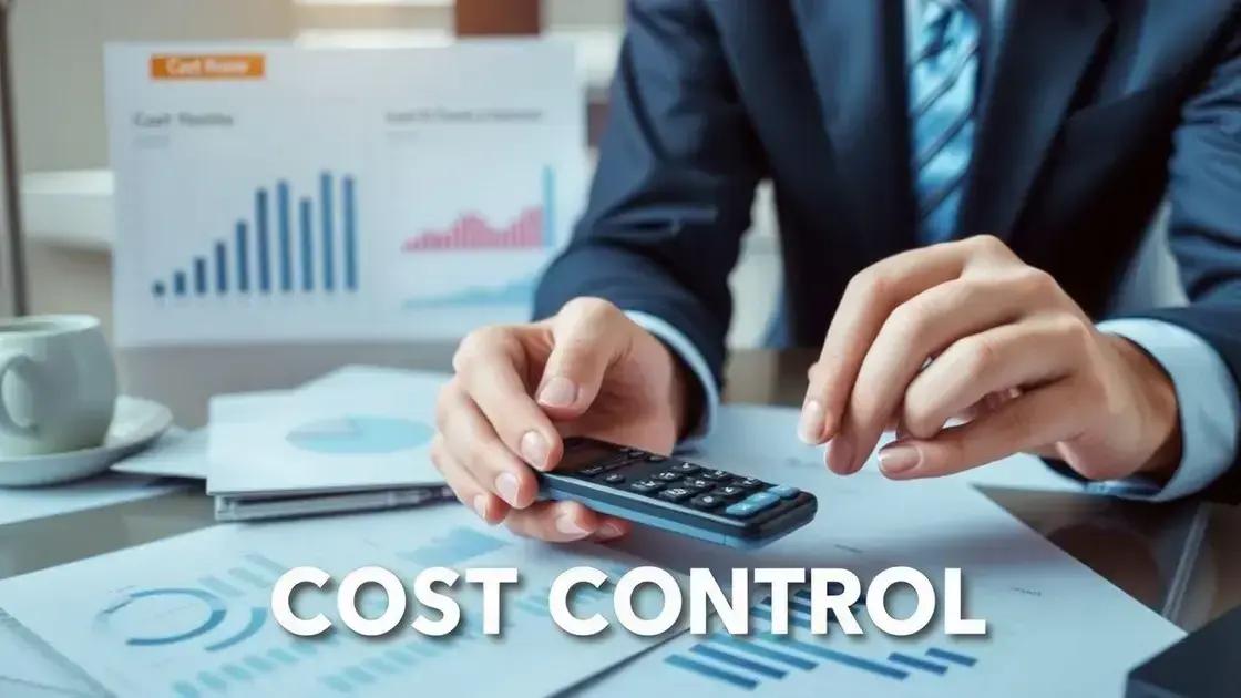 A importância do controle de custos