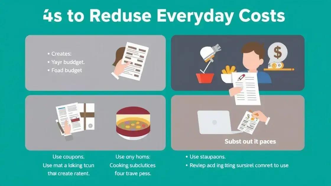 Dicas para reduzir custos em sua vida cotidiana
