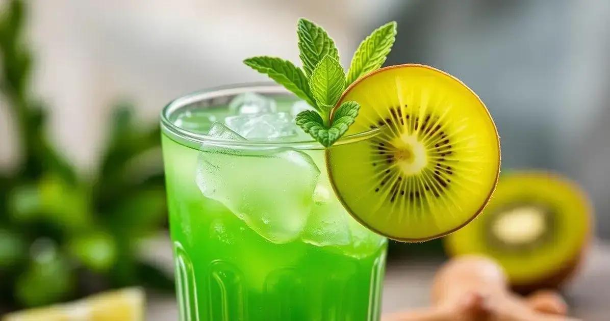 Leia mais sobre o artigo Daiquiri com Suco de Kiwi e Gengibre: Refrescante e Delicioso