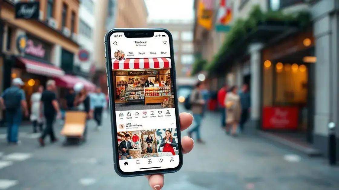 uso estratégico de fotos e postagens para engajamento local