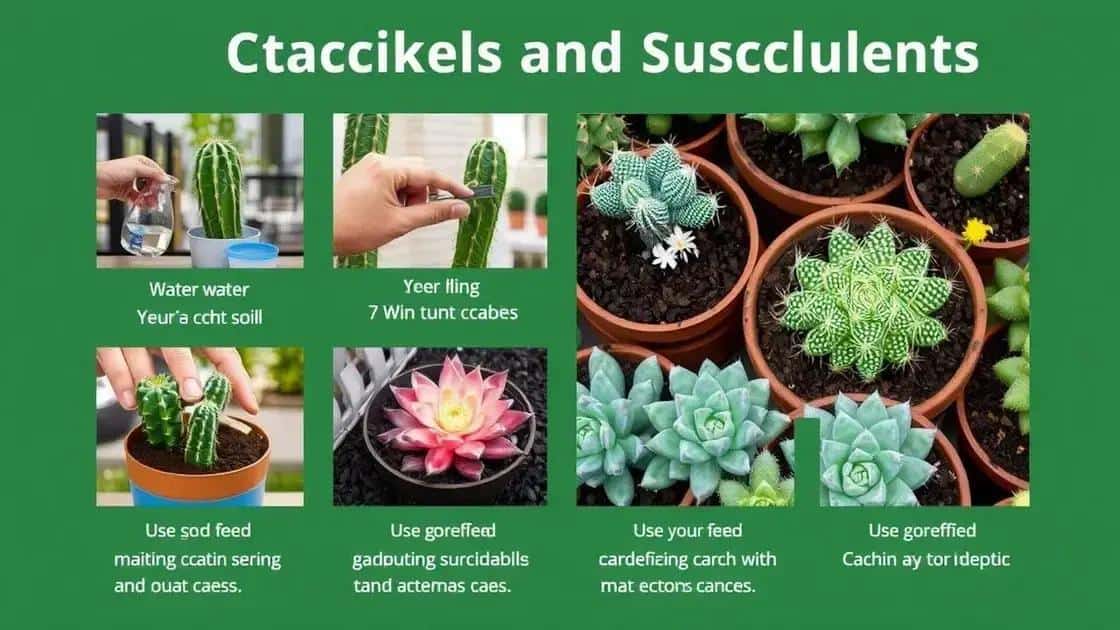 Dicas de cuidados para cactos e suculentas
