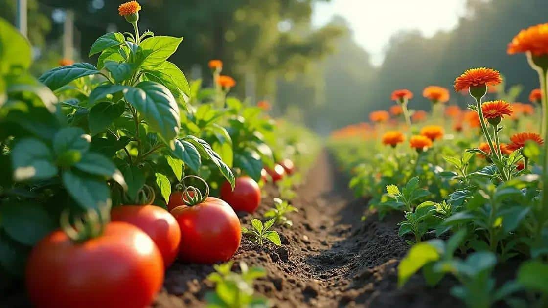 Uso de plantas companheiras para repelir pragas