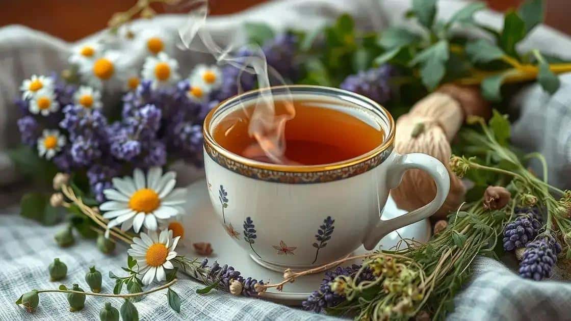 Receitas de chás com ervas para noites tranquilas
