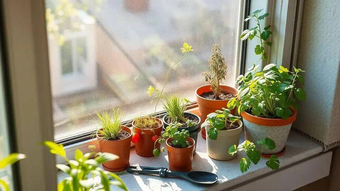 Cuidados essenciais para ervas em pequenos espaços