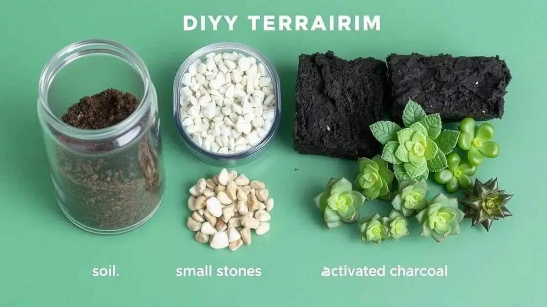 Material necessário para criar seu terrário
