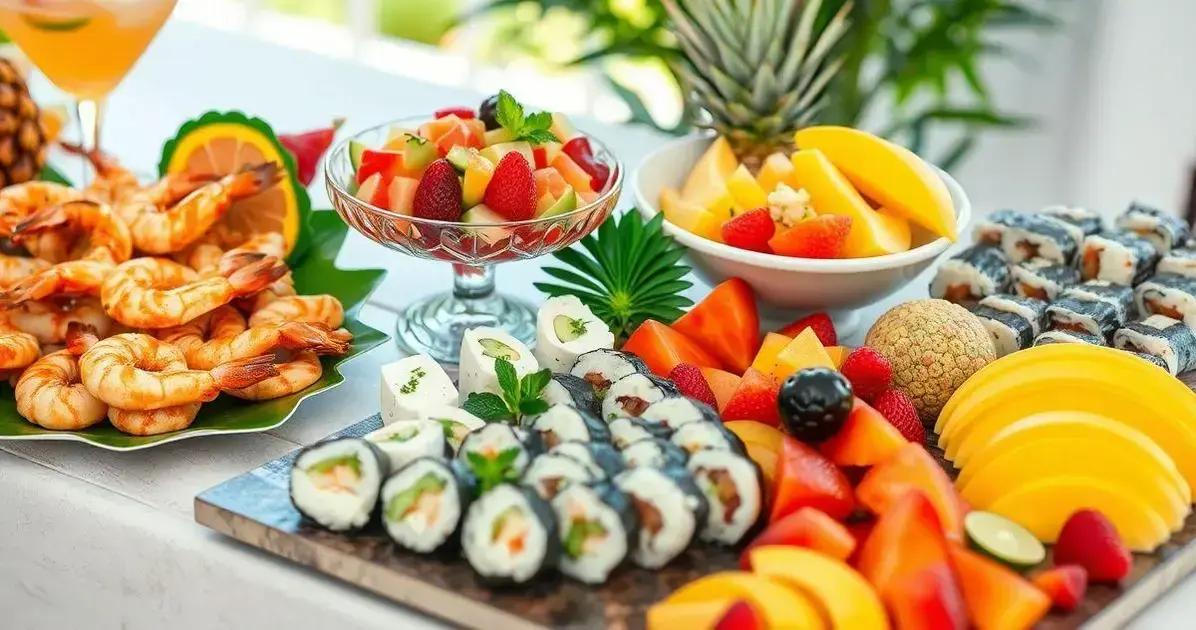 Sugestões de Acompanhamentos para Vinho Branco com Licor de Coco e Abacaxi