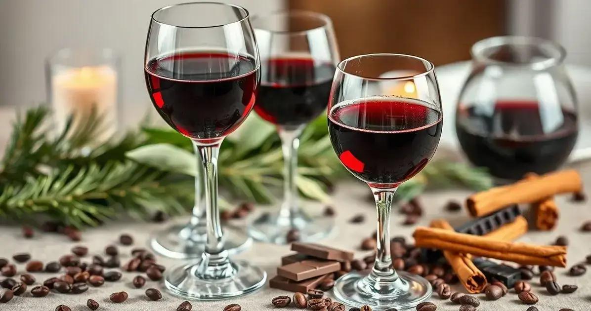 Dicas para servir Vinho com Licor de Café e Raspas de Chocolate