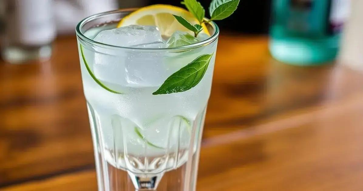 gin tonica com limao siciliano uma bebida refrescante que voce precisa