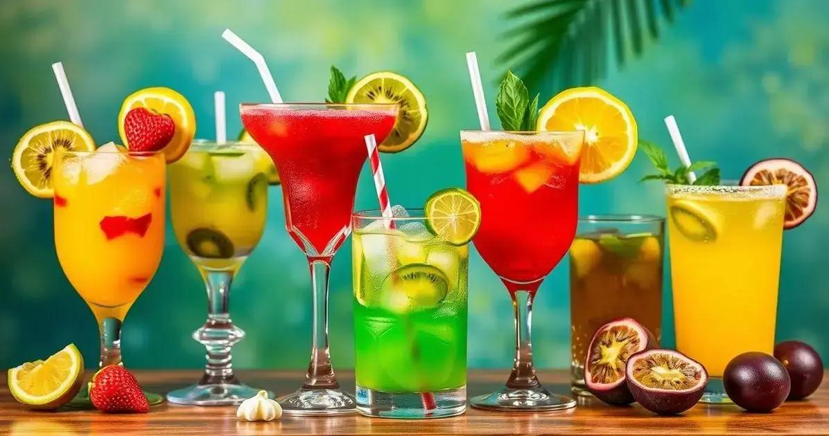 Variações da receita de Caipirinha com Frutas