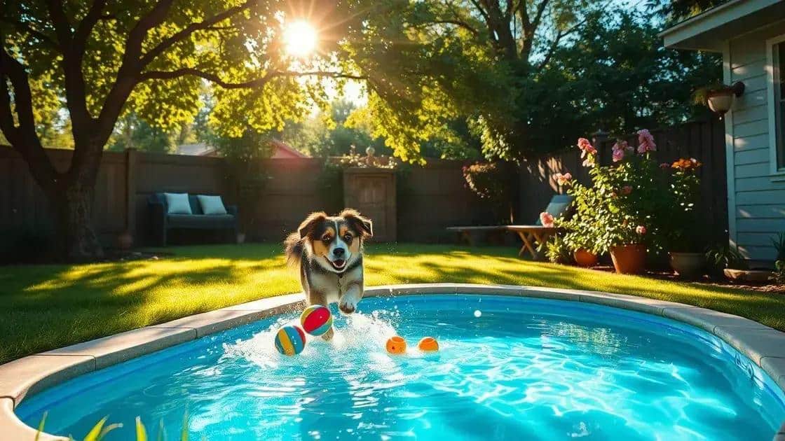 Brincadeiras seguras para cães em dias quentes