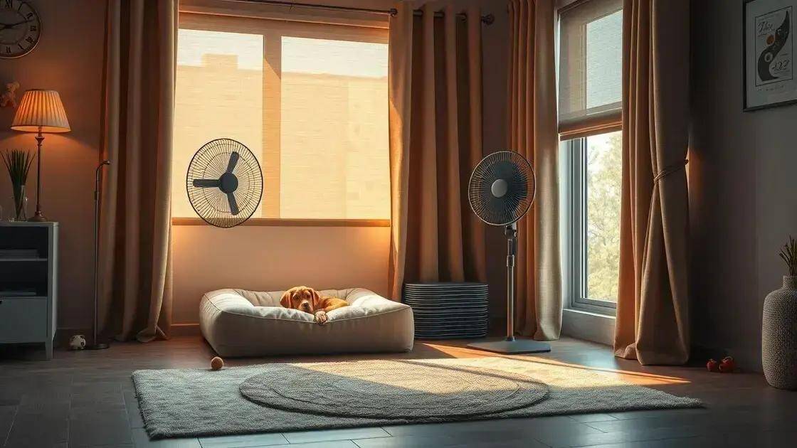 Como criar um ambiente fresco para seu pet em casa