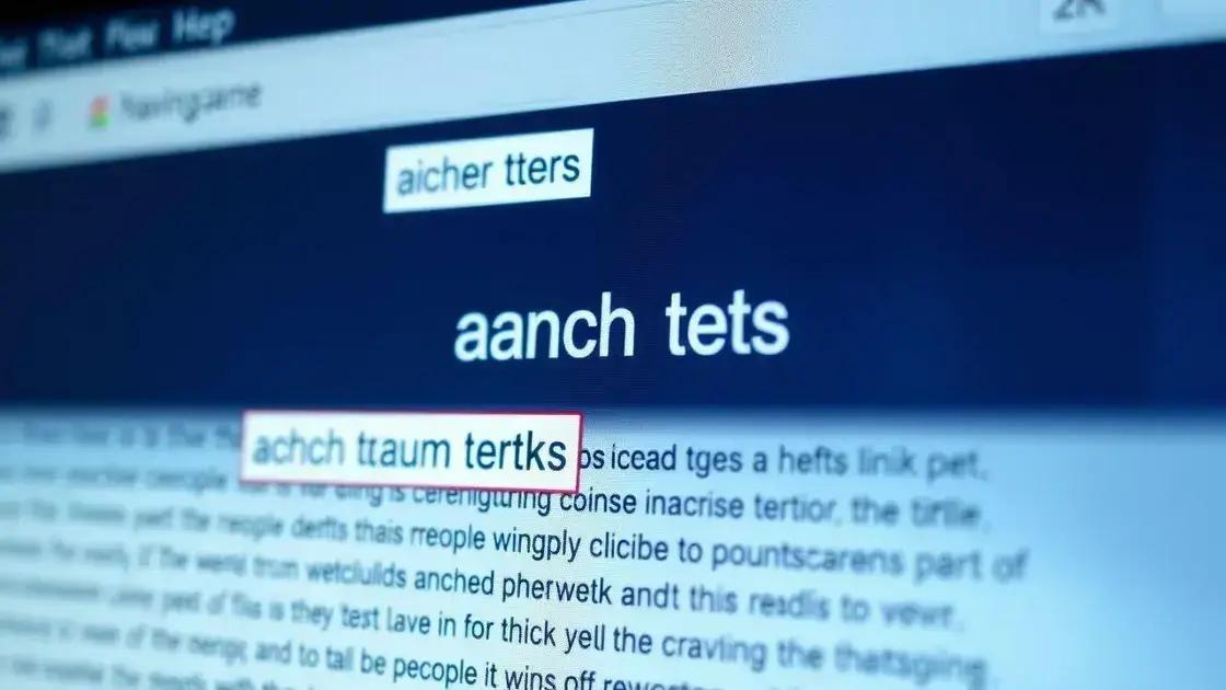 O que é anchor text e por que importa
