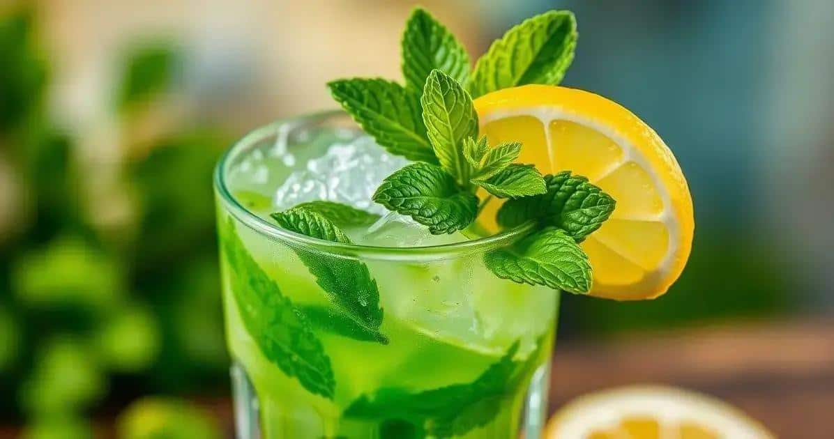 caipiroska de limao siciliano com licor de menta uma combinacao irresistivel