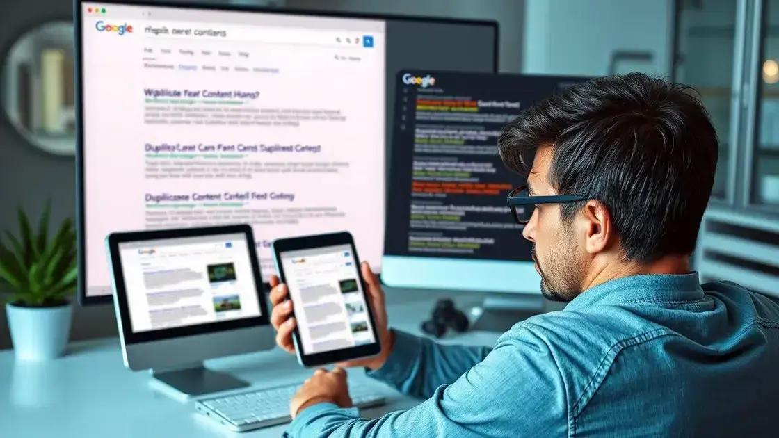 Por que conteúdo duplicado prejudica seu site