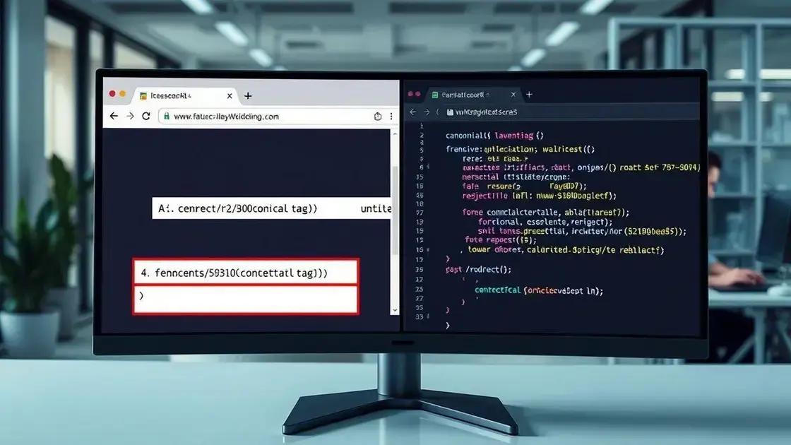 Canonical tag x redirecionamento 301: diferenças e usos