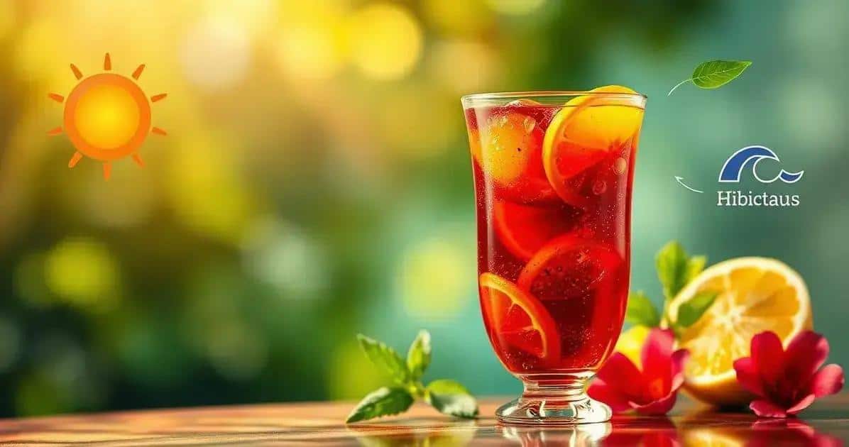 benefícios do chá hibisco com limão siciliano