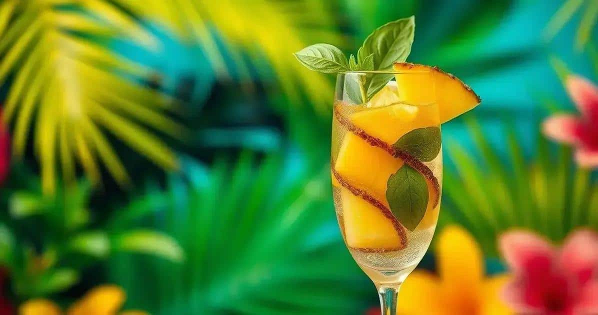 champagne tropical com abacaxi e manjericao a receita refrescante que voce precisa conhecer