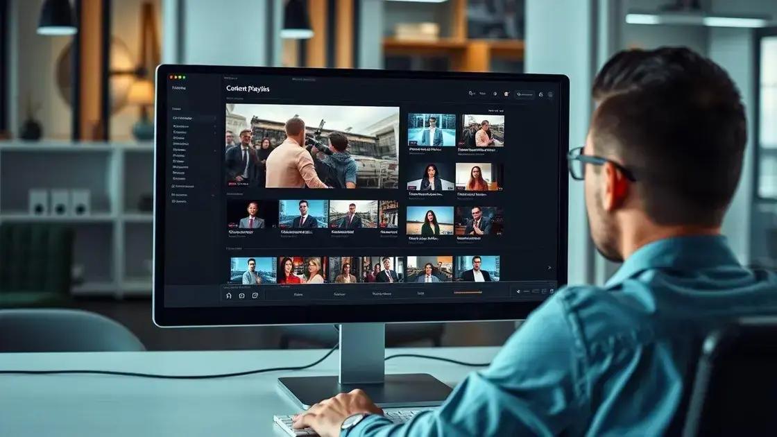 usando playlists e telas finais para retenção