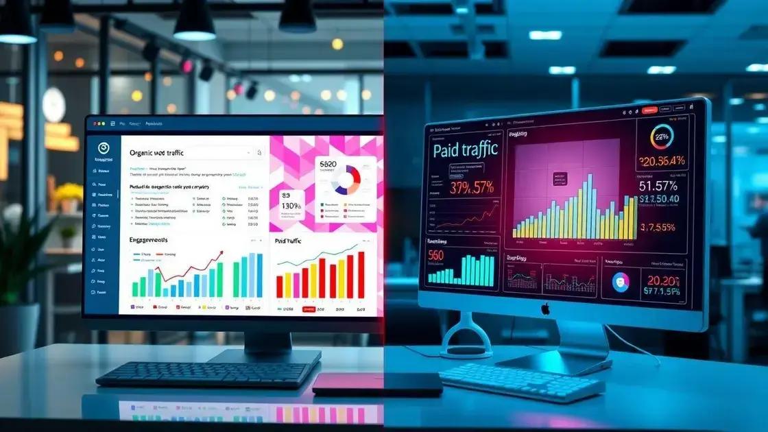 a diferença entre tráfego orgânico e tráfego pago