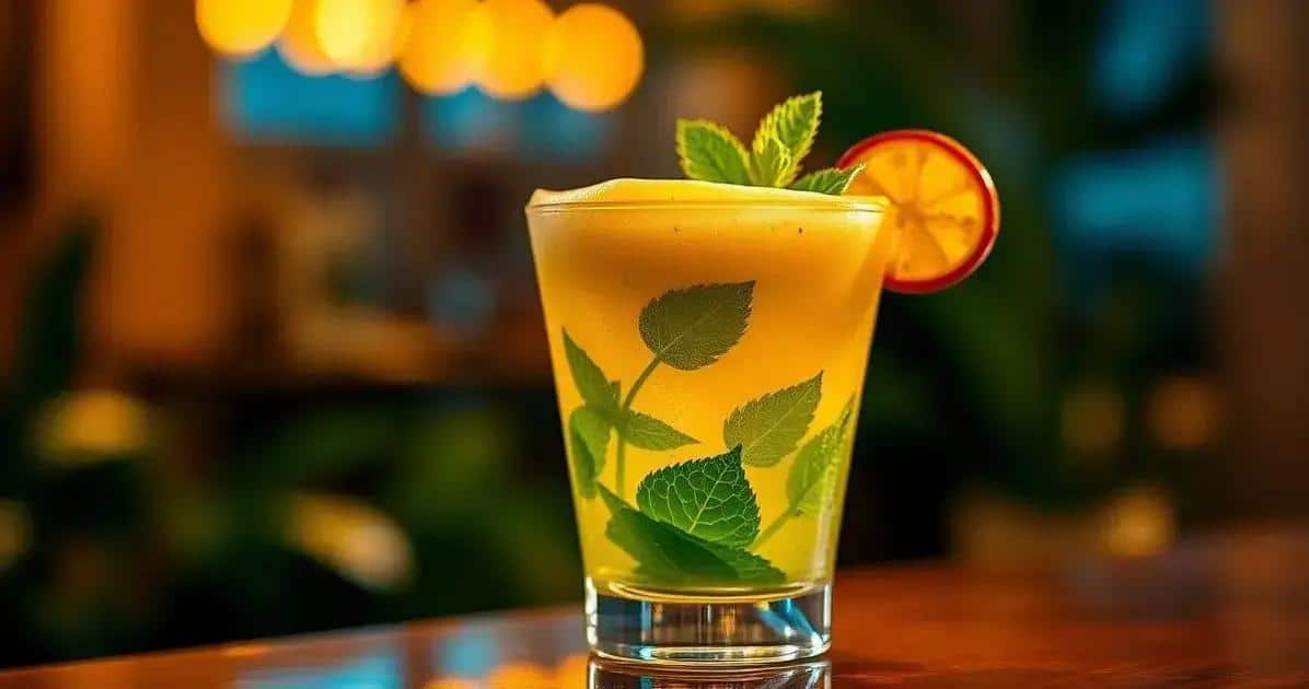 conhaque com espuma de maracuja e hortela a bebida que voce precisa
