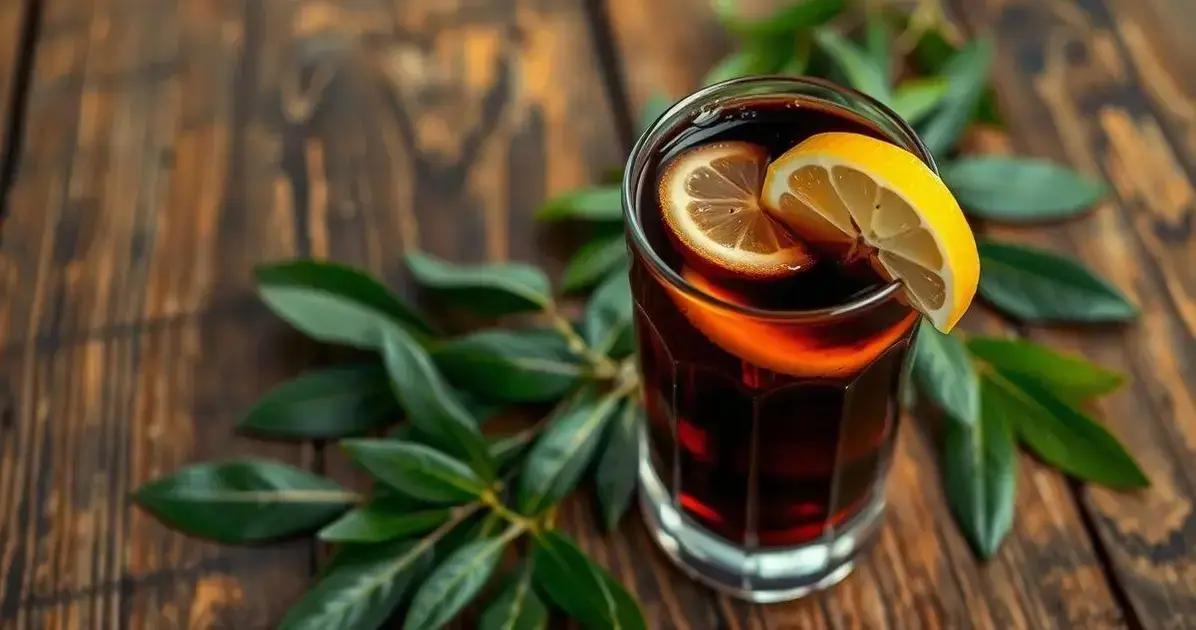 descubra o delicioso conhaque com cha preto e limao siciliano