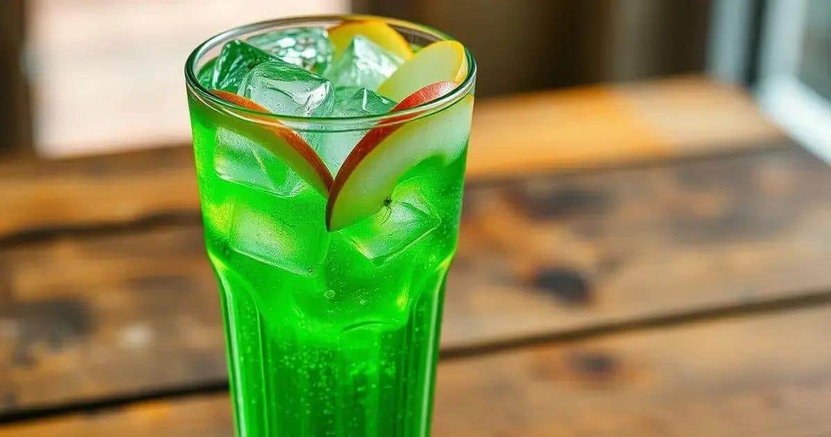ice com refrigerante de maca verde a bebida que voce precisa