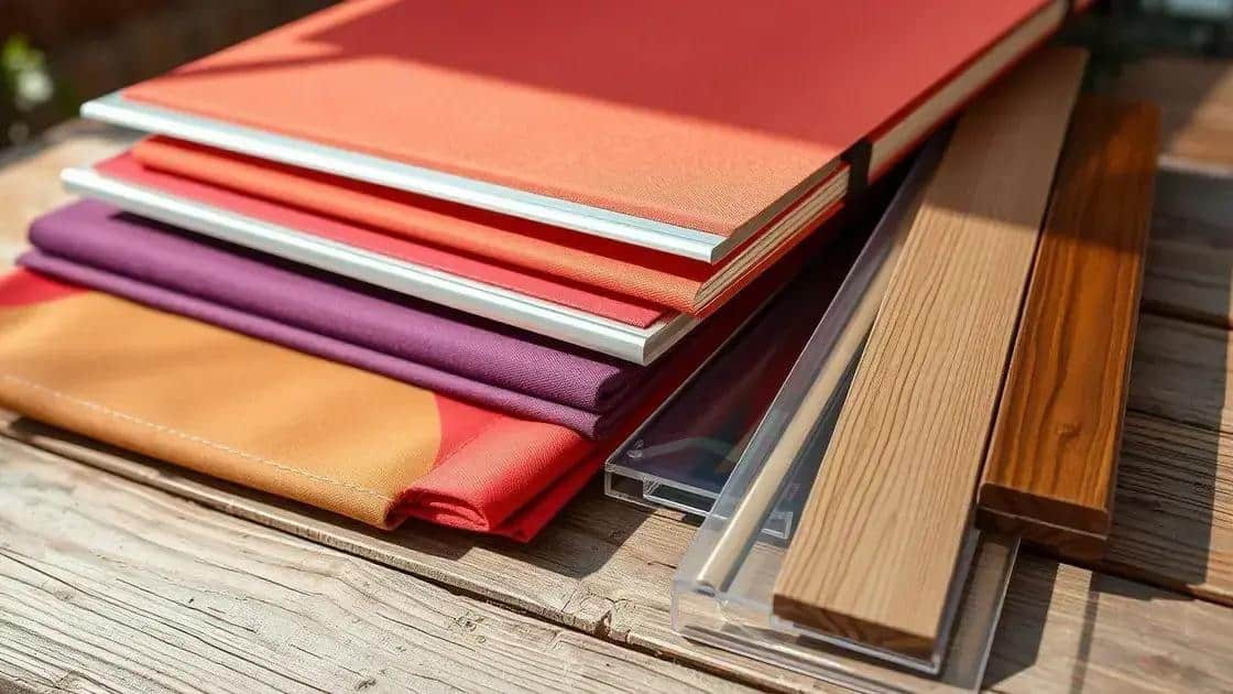 Materiais ideais para sua cobertura retrátil