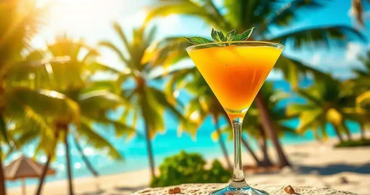 martini com suco de manga e manjericao uma experiencia refrescante