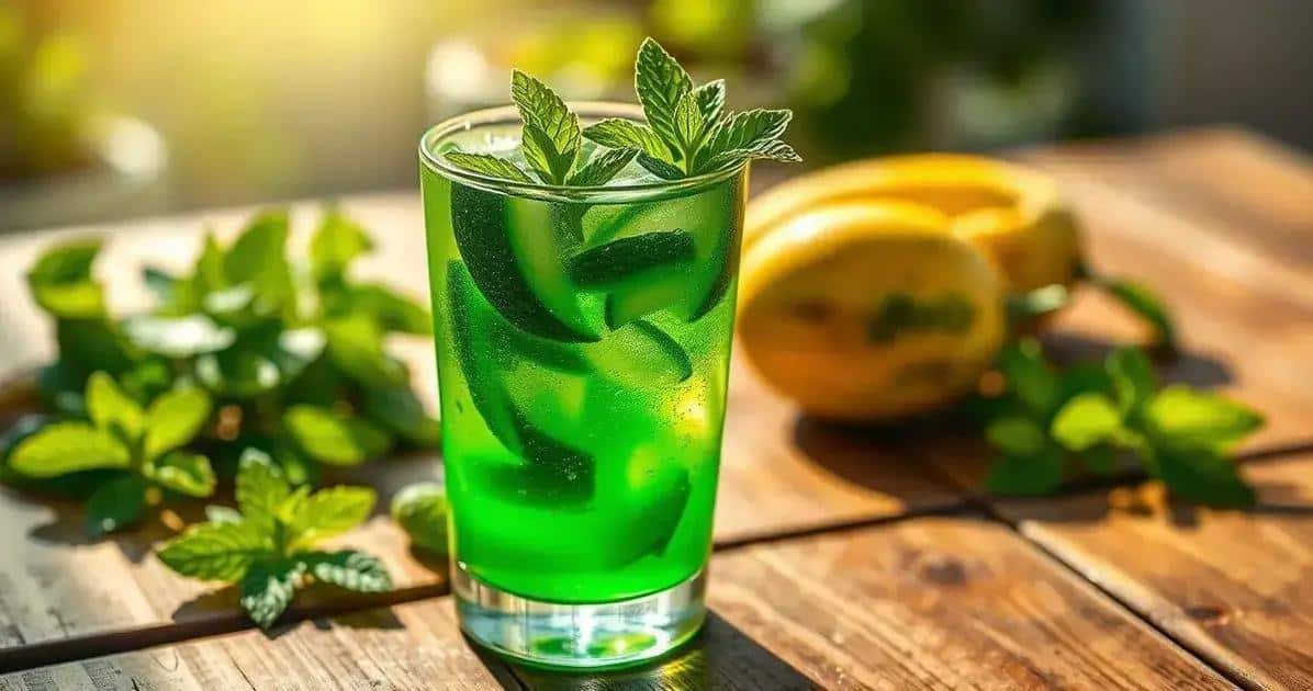 mojito mexicano com xarope de melao a bebida refrescante que voce precisa