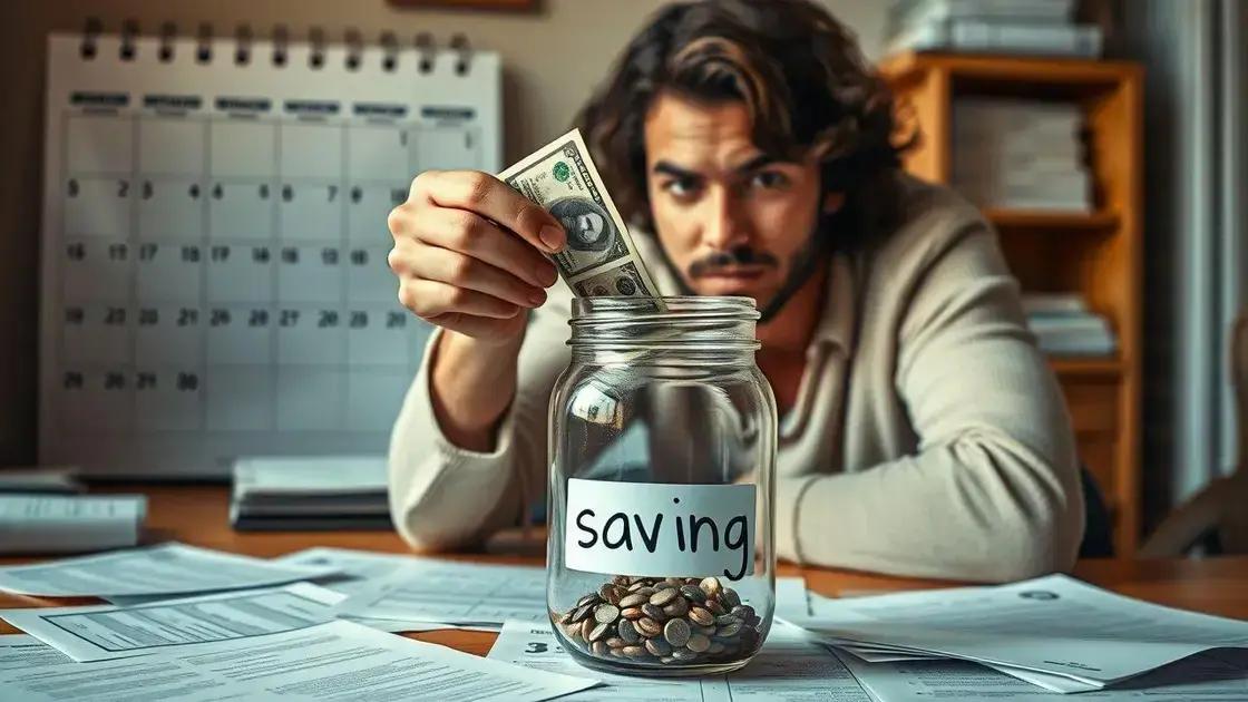 A importância de economizar mensalmente