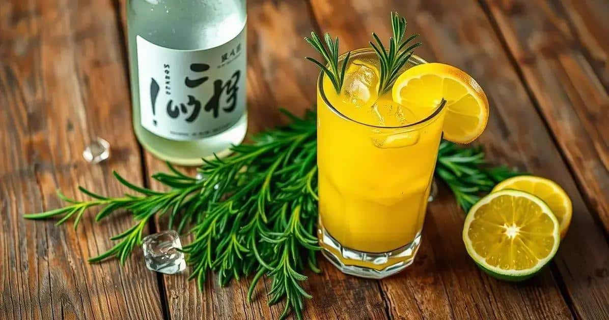Ingredientes do Saque com Suco de Limão e Alecrim