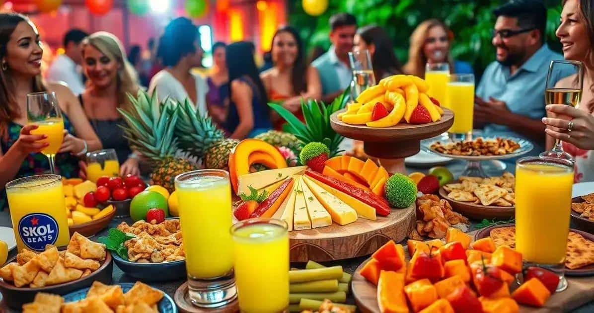 Sugestões de Acompanhamentos para Skol Beats com Suco de Caju