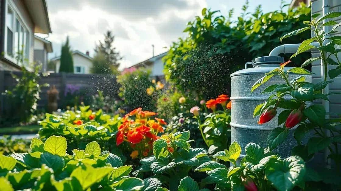 O que é o reaproveitamento de água na jardinagem?
