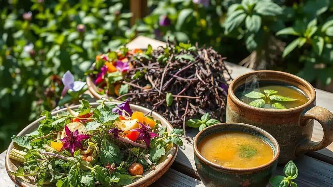 Receitas fáceis com ervas espontâneas comestíveis
