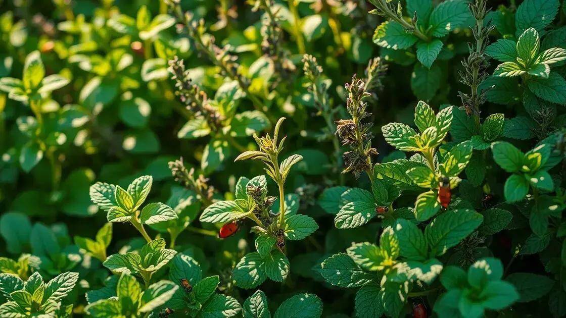 Ervas espontâneas como repelentes naturais para pragas